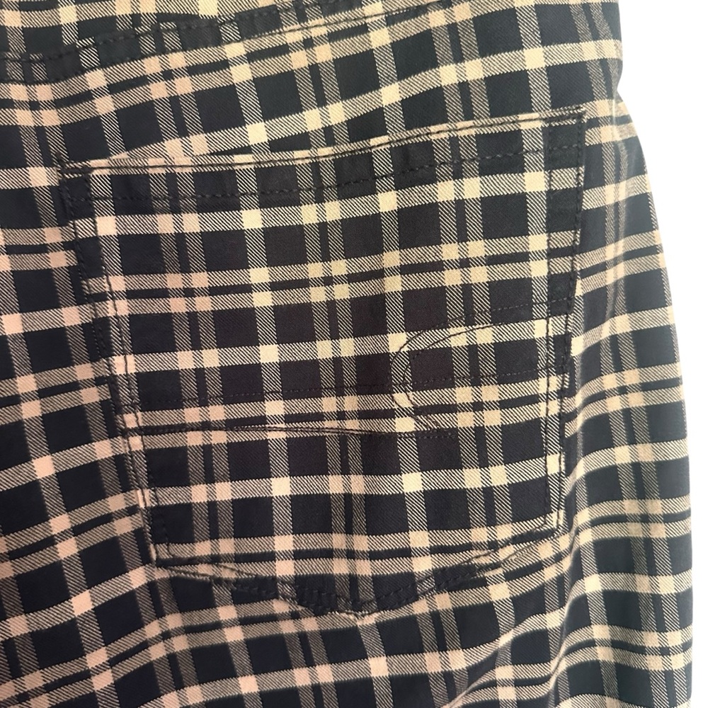 American Eagle Plaid Stretch Mom Jeans Size 8 - Picture 6 of 6